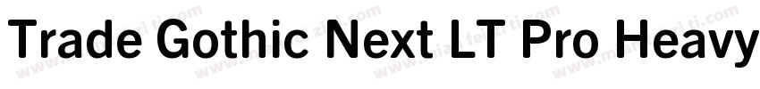 Trade Gothic Next LT Pro Heavy字体转换